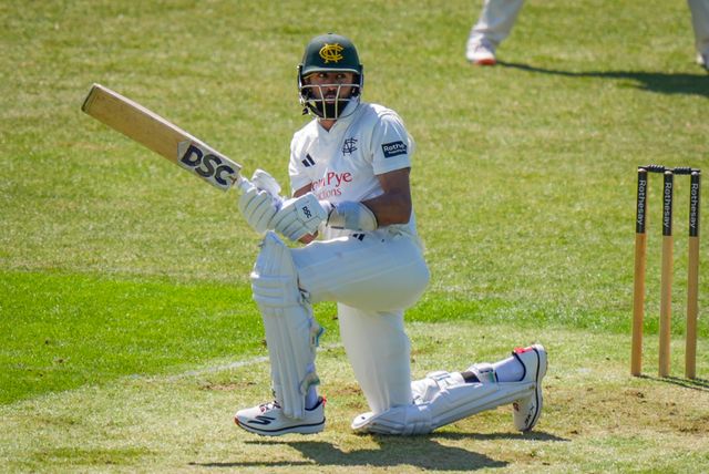 Haseeb Hameed during Leicestershire County Cricket Club vs Nottinghamshire County Cricket Club in Country Cricket Division One Day 1 at Grace Road, Leicester, United Kingdom on 01 May 2026

(Photo by Maynard Manyowa/News Images)