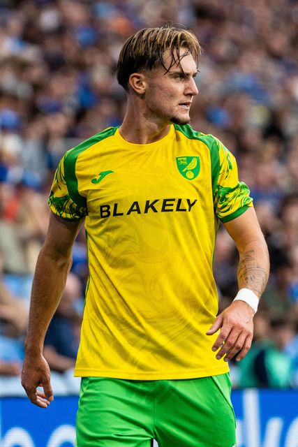 Jacob Wright of Norwich City during the Carabao Cup round 2 match Cardiff City vs Norwich City at Cardiff City Stadium, Cardiff, United Kingdom on 25 August 2026

(Photo by Andrew Lewis/News Images)