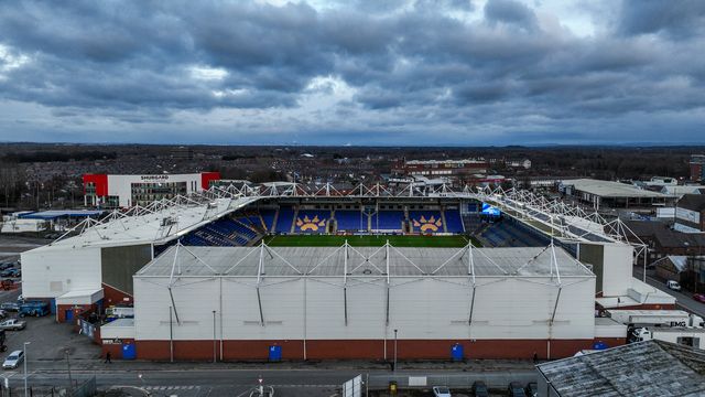 A general view of Halliwell Jones Stadium ahead of the Betfred Super League Round 1 match Warrington Wolves vs St Helens at The Halliwell Jones Stadium, Warrington, United Kingdom on 13 February 2026

(Photo by Alfie Cosgrove/News Images)