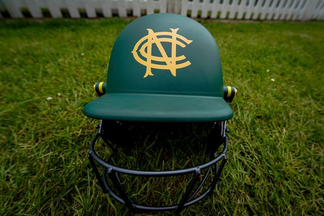 A Nottinghamshire helmet during the County Championship Division One day 3 Leicestershire vs Nottinghamshire at Grace Road, Leicester, United Kingdom on 03 May 2026

(Photo by Maynard Manyowa/News Images)