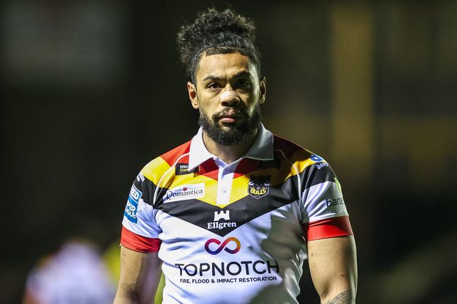 Waqa Blake of Bradford Bulls during the Betfred Super League round 6 match Castleford Tigers vs Bradford Bulls at OneBore Stadium, Castleford, Untied Kingdom on 26 March 2026

(Photo by Alfie Cosgrove/News Images)