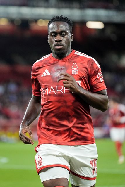 Arnaud Kalimuendo of Nottingham Forest during the Carabao Cup round 2 match Nottingham Forest vs Leeds Rhinos at City Ground, Nottingham, United Kingdom on 25 August 2026

(Photo by Maynard Manyowa/News Images)