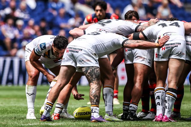 Daejarn Asi of Castleford Tigers in action during the Betfred Super League Magic Weekend match Wakefield Trinity vs Castleford Tigers at Hill Dickinson Stadium, Liverpool, United Kingdom on 05 July 2026

(Photo by Alfie Cosgrove/News Images)