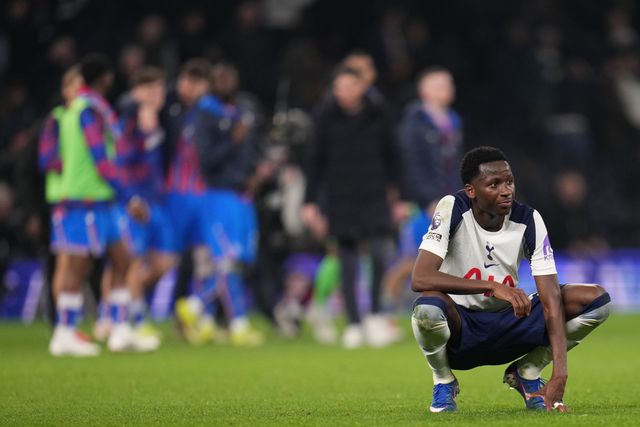 Pape Matar Sarr of Tottenham Hotspur at full time during the Premier League match Tottenham Hotspur vs Crystal Palace at Tottenham Hotspur Stadium, London, United Kingdom on 05 March 2026

(Photo by Harvey Murphy/News Images)