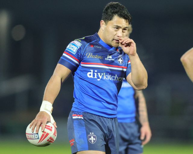 Masin Lino of Wakefield Trinity during the Betfred Super League Round 1 match Wakefield Trinity vs Toulouse Olympique at DIY Kitchens Stadium, Wakefield, United Kingdom on 14 February 2026

(Photo by Richard Bierton/News Images)
