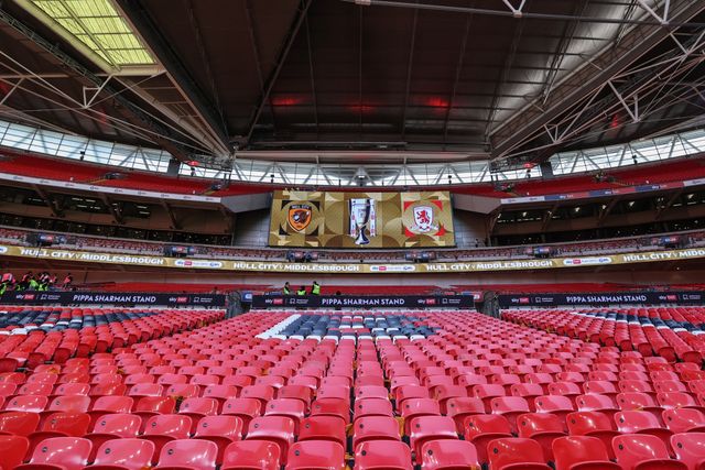 A general view of Wembley Stadium ahead of the Sky Bet Championship Playoffs Final match Hull City vs Middlesbrough at Wembley Stadium, London, United Kingdom on 23 May 2026

(Photo by Alfie Cosgrove/News Images)