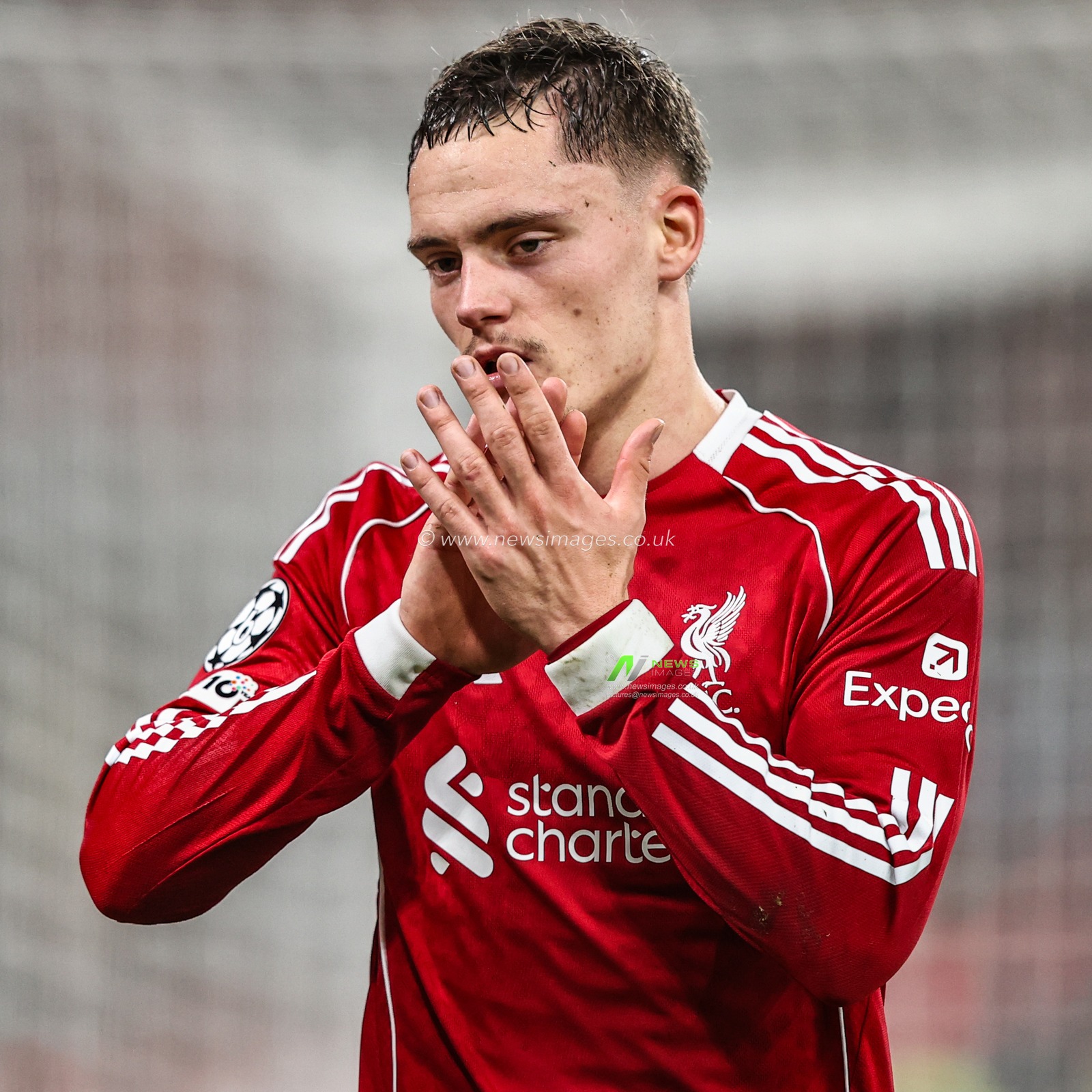 Florian Wirtz of Liverpool during the UEFA Champions League Matchday 4 of 8 Liverpool vs Real Madrid at Anfield, Liverpool, United Kingdom, 4th November 2025

(Photo by Alfie Cosgrove/News Images)

*** GER AUT SUI OUT ***