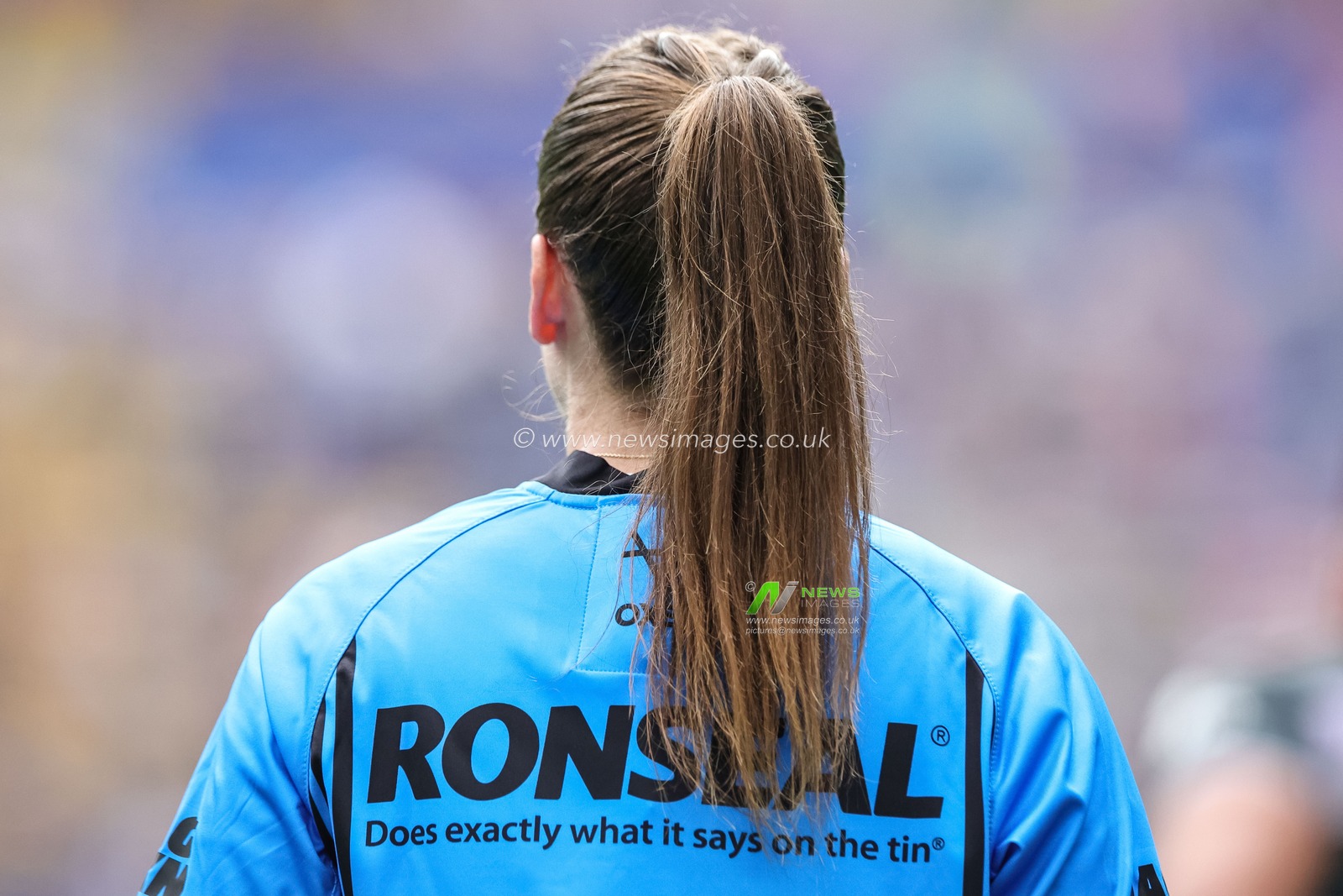 The Ronseal logoed shirt back of Referee Tara Jones during the Betfred Super League Magic Weekend match Huddersfield Giants vs York Knights at Hill Dickinson Stadium, Liverpool, United Kingdom on 04 July 2026

(Photo by Mark Cosgrove/News Images)