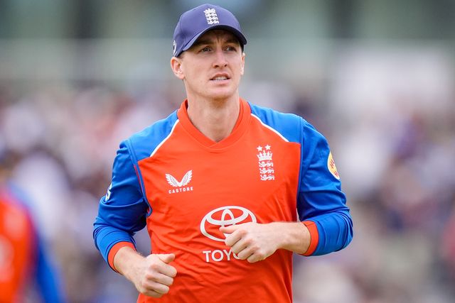 England captain Harry Brook during the Second Vitality T20 International match England vs India at Old Trafford, Manchester, United Kingdom on 04 July 2026

(Photo by Maynard Manyowa/News Images)