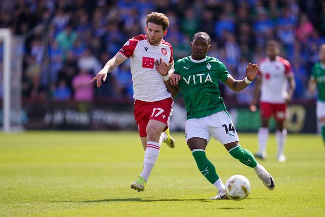 during the Sky Bet League One Playoffs Semi-Final match Stevenage vs Stockport County at Lamex Stadium, Stevenage, United Kingdom on 09 May 2026

(Photo by Harvey Murphy/News Images)