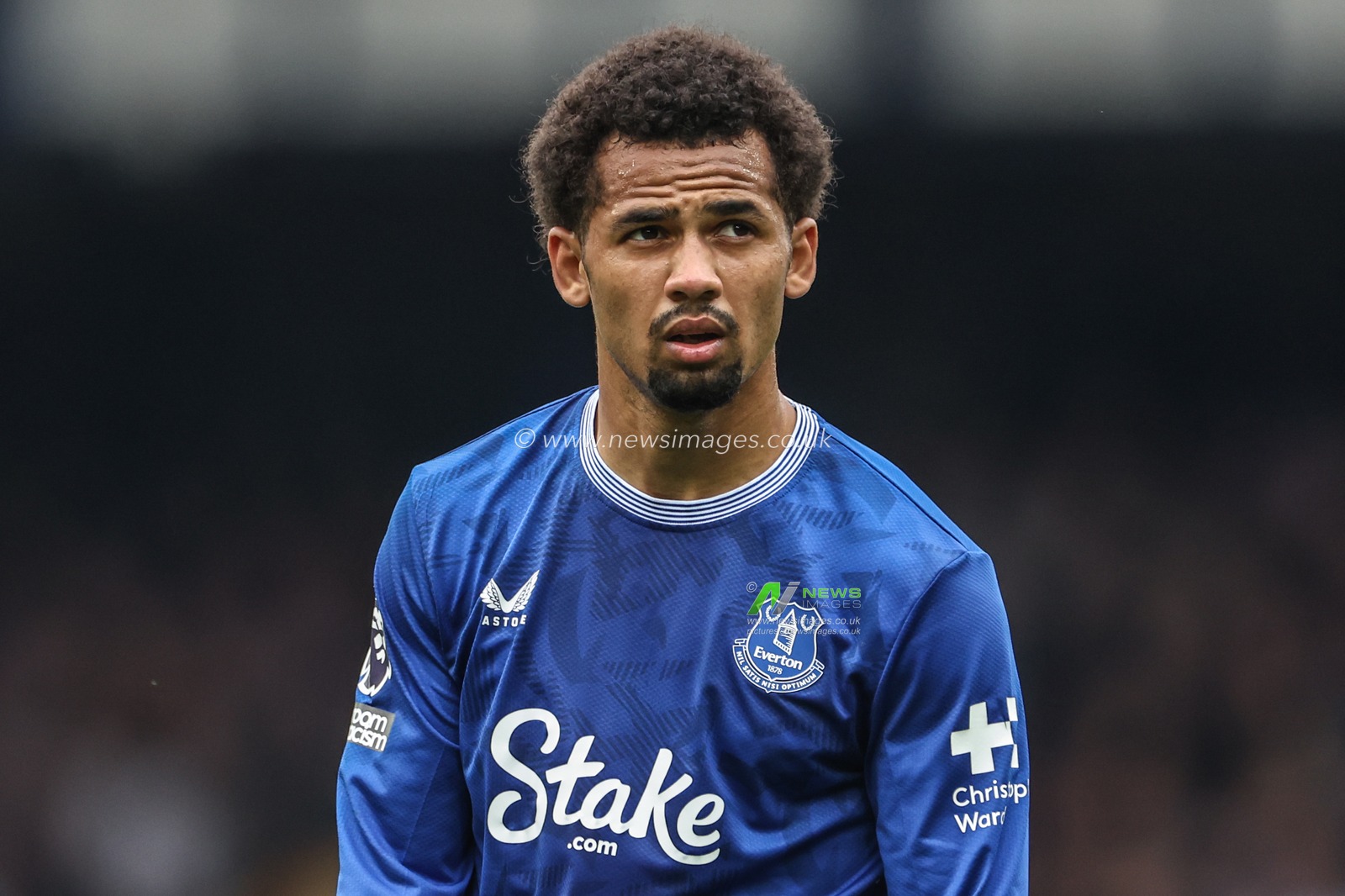Iliman Ndiaye of Everton during the Premier League match Everton vs Manchester City at Goodison Park, Liverpool, United Kingdom, 19th April 2025

(Photo by Mark Cosgrove/News Images)