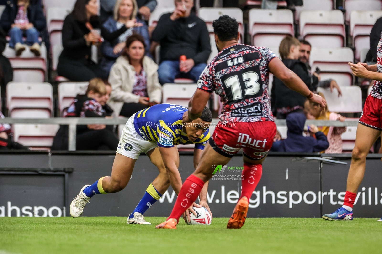 Betfred Super League round 20 Leigh Leopards v Warrington Wolves