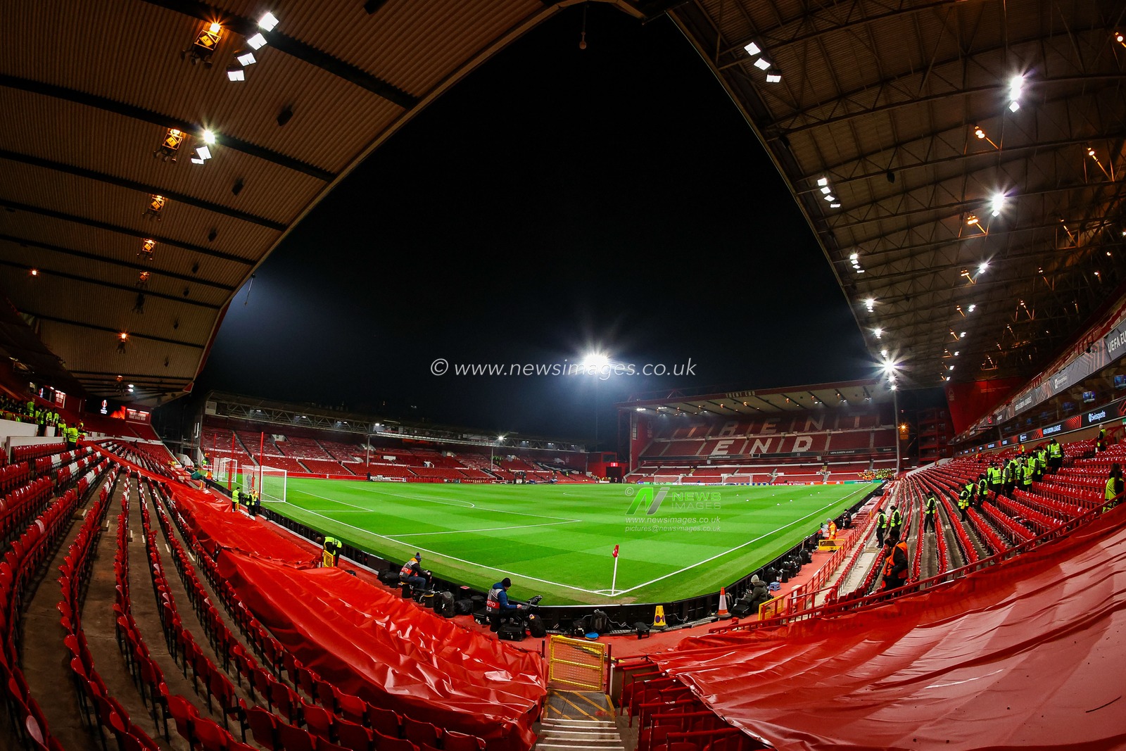 A general view of the world famous City Ground during the UEFA Europa League Matchday 8 of 8 Nottingham Forest vs Ferencvaros at City Ground, Nottingham, United Kingdom, 29th January 2026

(Photo by Alfie Cosgrove/News Images)