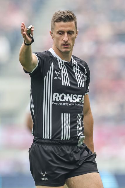 Referee Chris Kendall in action during the Betfred Super League Magic Weekend match Wigan Warriors vs St Helens at Hill Dickinson Stadium, Liverpool, United Kingdom on 05 July 2026

(Photo by Mark Cosgrove/News Images)