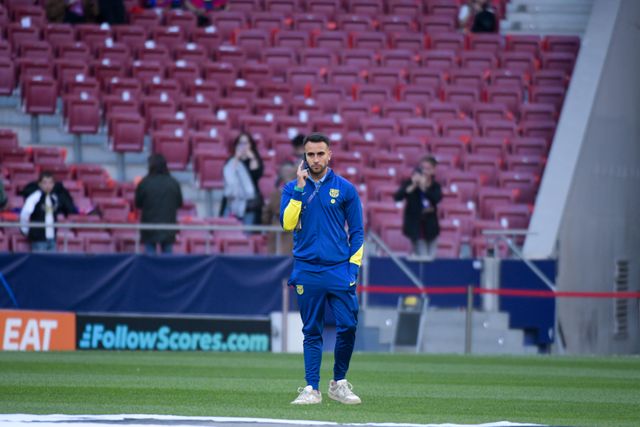Eric García of FC Barcelona before the UEFA Champions League Quarter Finals match Atletico Madrid vs Barcelona at Riyadh Air Metropolitano, Madrid, Spain on 14 April 2026

(Photo by Samuel Carreno/News Images)