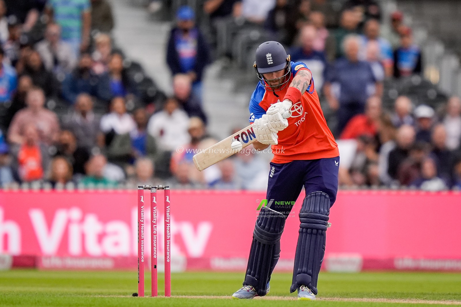 Phil Salt of England edges the ball and is caught off the bowling of Arshdeep Singh of India during the Second Vitality T20 International match England vs India at Old Trafford, Manchester, United Kingdom on 04 July 2026

(Photo by Maynard Manyowa/News Images)