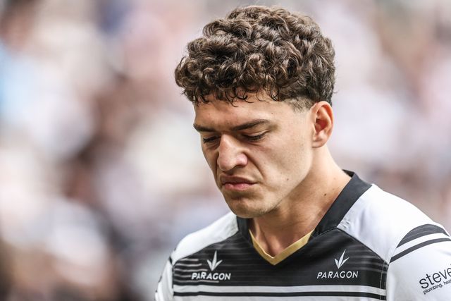 Lewis Martin of Hull FC during the Betfred Super League round 17 match Hull FC vs St Helens at MKM Stadium, Hull, United Kingdom, 5th July 2025

(Photo by Alfie Cosgrove/News Images)