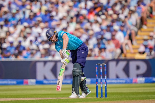 Jod Buttler of England clips the ball during the 1st Metro Bank ODI match England vs India at Edgbaston, Birmingham, United Kingdom on 14 July 2026

(Photo by Maynard Manyowa/News Images)