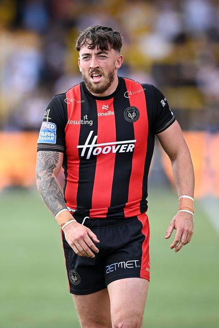 Matty Ashton of Warrington Wolves during the Betfred Super League round 21 match Castleford Tigers vs Warrington Wolves at OneBore Stadium, Castleford, Untied Kingdom on 01 August 2026

(Photo by Ben Roberts/News Images)
