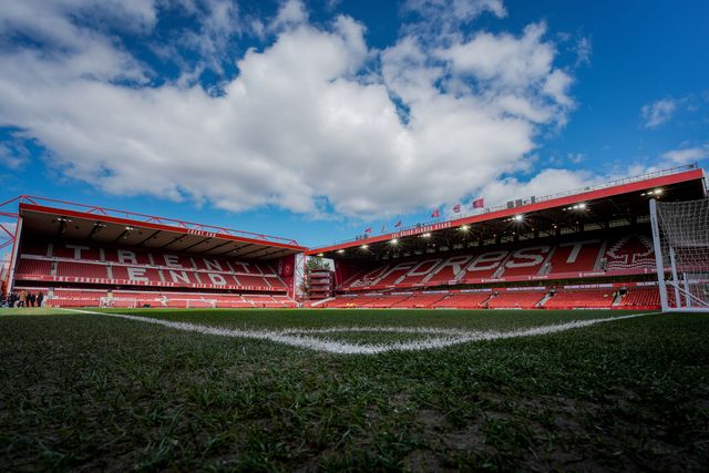 A general view of the pitch and stands showing the Trent End during the Premier League match Nottingham Forest vs Newcastle Untied at City Ground, Nottingham, United Kingdom on 10 May 2026

(Photo by Maynard Manyowa/News Images)