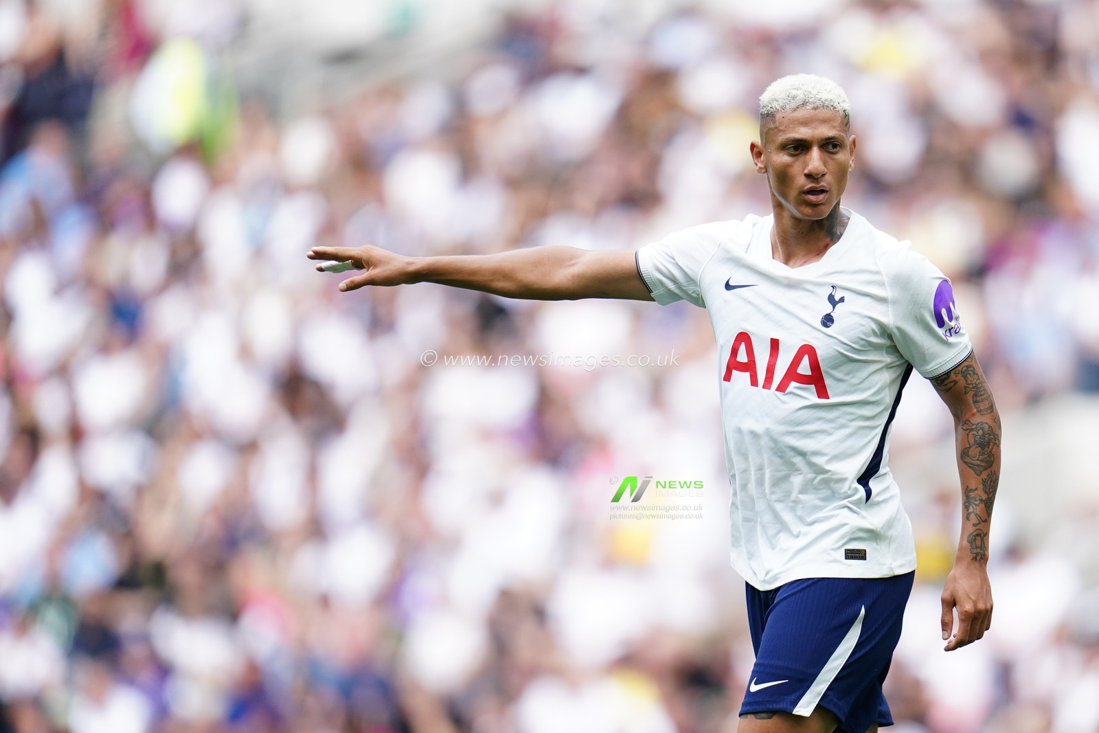 Richarlison of Tottenham Hotspur during the pre-season friendly match Tottenham Hotspur vs Hoffenheim at Tottenham Hotspur Stadium, London, United Kingdom on 15 August 2026

(Photo by Harvey Murphy/News Images)
