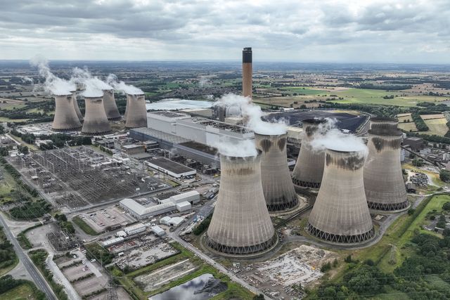 Aerial view of Drax Power Station