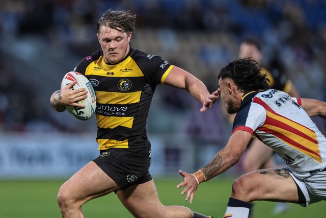 Denive Balmforth of York Knights goes over for a try during the Betfred Super League round 12 match York Knights vs Catalans Dragons at LNER Community Stadium, York, United Kingdom on 23 May 2026

(Photo by Mark Cosgrove/News Images)