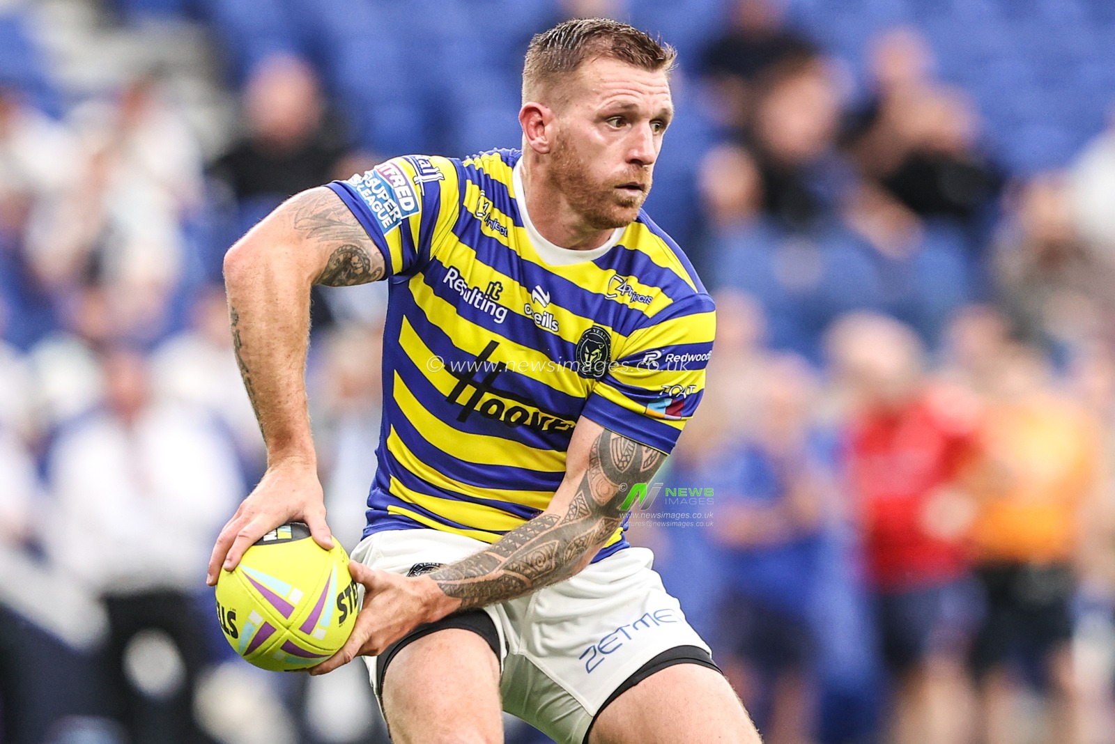 Marc Sneyd of Warrington Wolves during the Betfred Super League Magic Weekend match Leigh Leopards vs Warrington Wolves at Leigh Sports Village, Leigh, United Kingdom on 04 July 2026

(Photo by Alfie Cosgrove/News Images)
