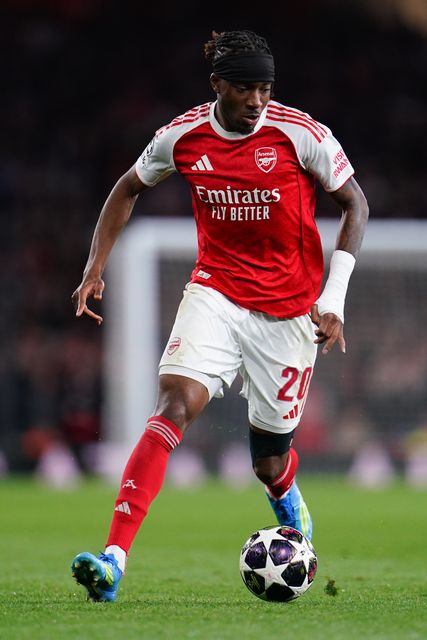 Noni Madueke of Arsenal with the ball during the UEFA Champions League Quarter Finals match Arsenal vs Sporting CP at Arsenal stadium, London, United Kingdom on 15 April 2026

(Photo by Harvey Murphy/News Images)