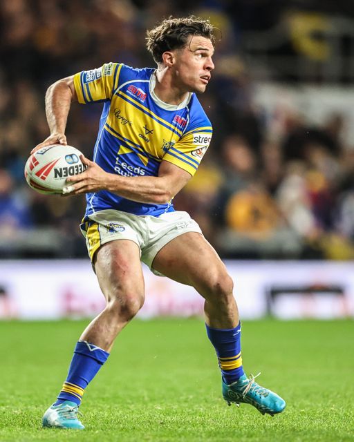 Brodie Croft of Leeds Rhinos in action during the Betfred Super League round 26 match Leeds Rhinos vs Catalans Dragons at Headingley Stadium, Leeds, United Kingdom, 11th September 2025

(Photo by Alfie Cosgrove/News Images)