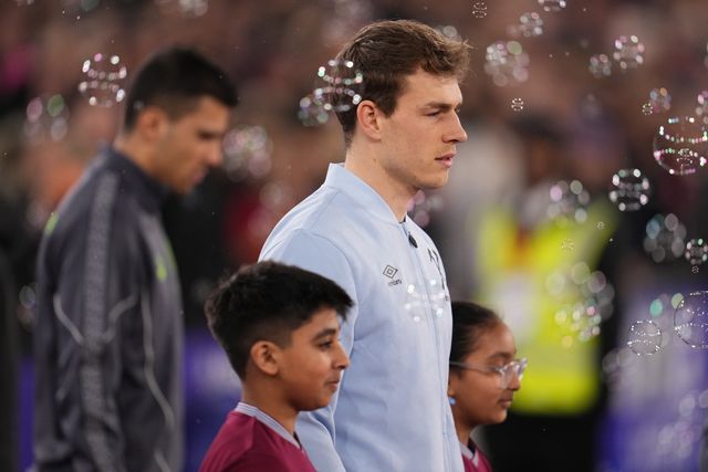 West Ham United goalkeeper Mads Hermansen during the Premier League match West Ham United vs Manchester City at London Stadium, London, United Kingdom on 14 March 2026

(Photo by Harvey Murphy/News Images)