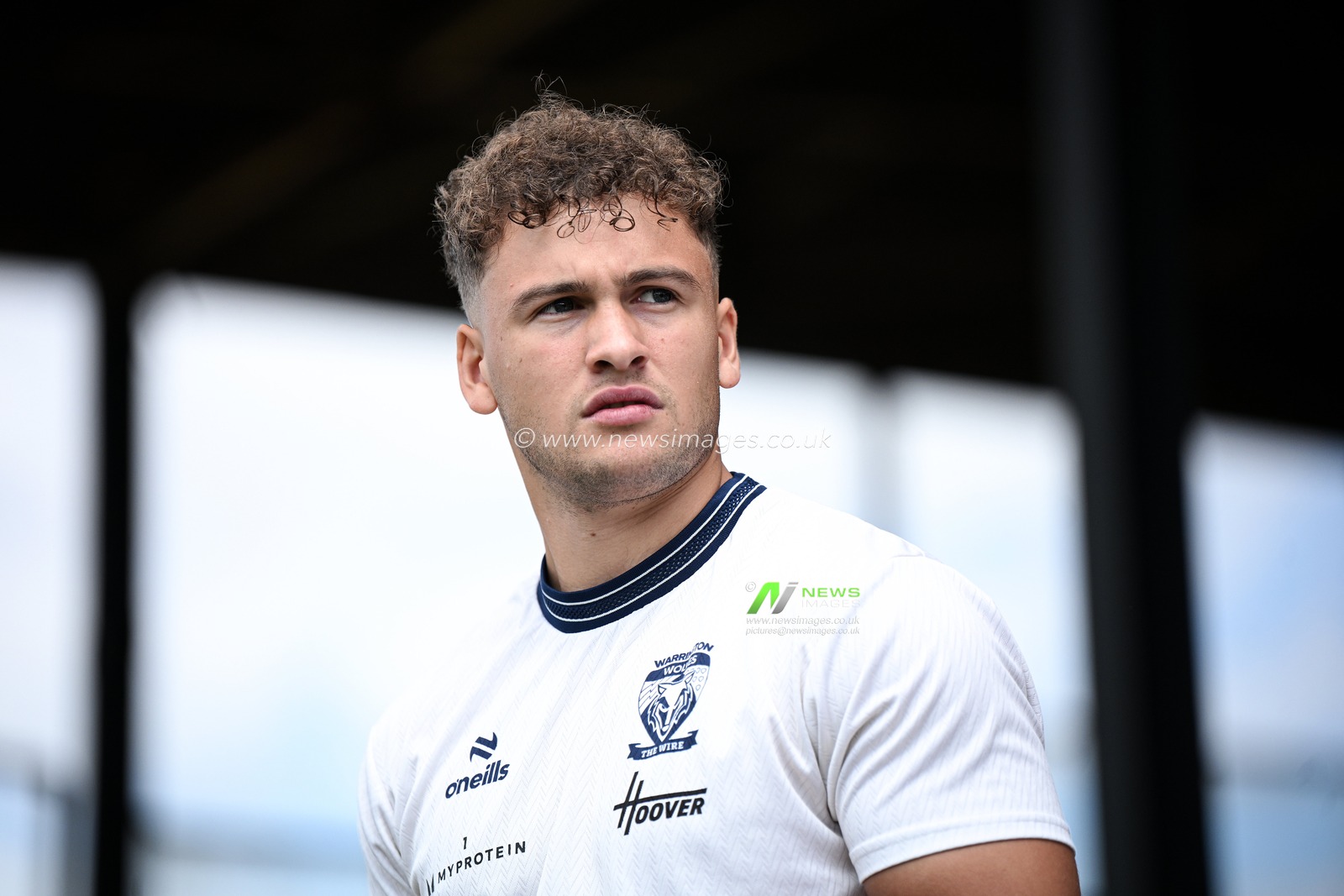 Cai Taylor-Wray of Warrington Wolves looks on prior to the Betfred Super League round 21 match Castleford Tigers vs Warrington Wolves at OneBore Stadium, Castleford, Untied Kingdom on 01 August 2026

(Photo by Ben Roberts/News Images)
