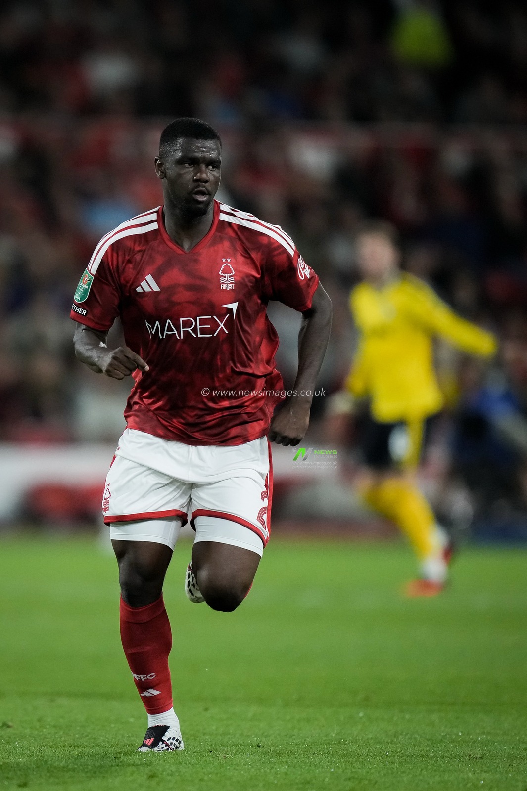 Ousmande Diomandé of Nottingham Forest during the Carabao Cup round 2 match Nottingham Forest vs Leeds Rhinos at City Ground, Nottingham, United Kingdom on 25 August 2026

(Photo by Maynard Manyowa/News Images)
