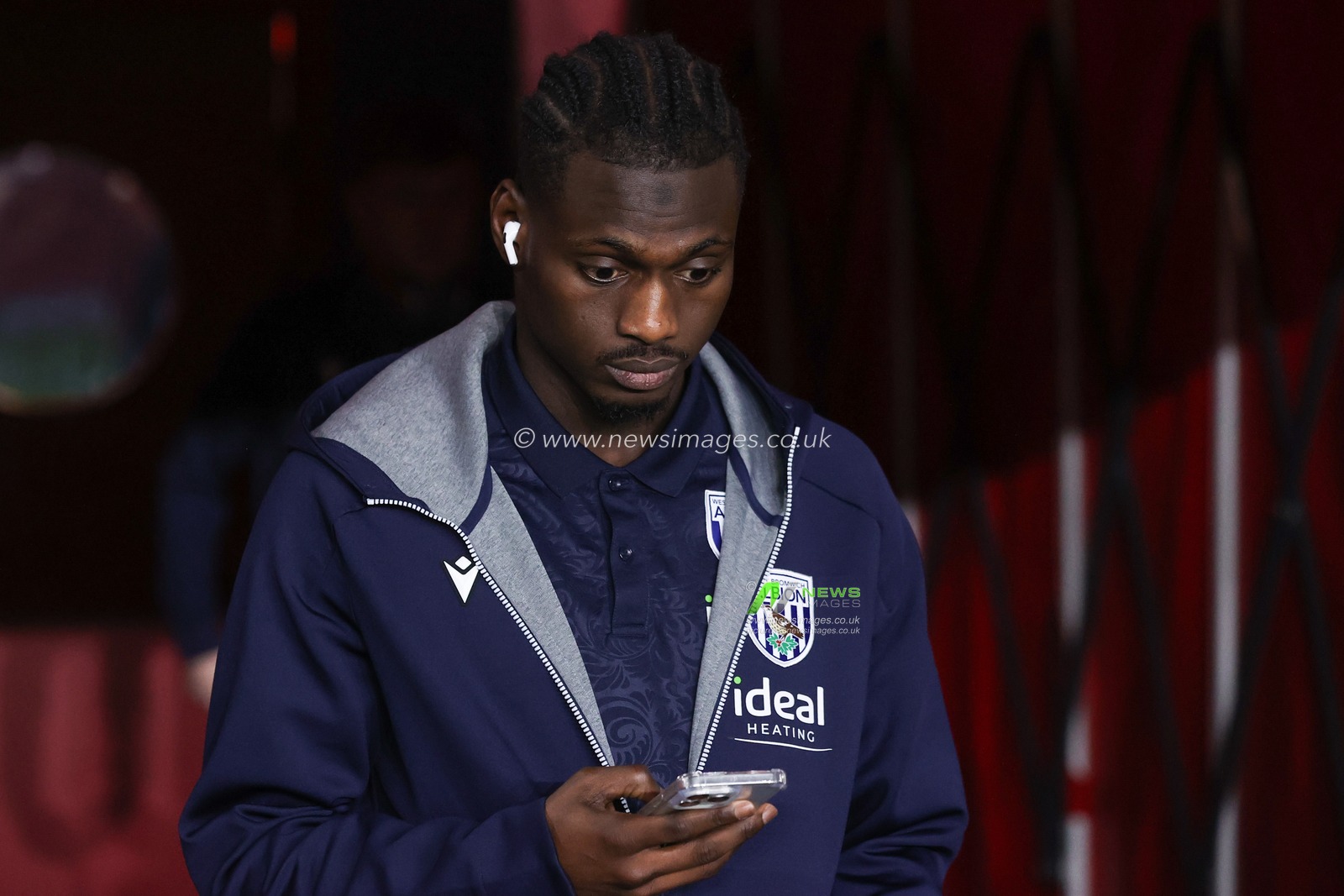 Grady Diangana of West Bromwich Albion arrives during the Sky Bet Championship match Middlesbrough vs West Bromwich Albion at Riverside Stadium, Middlesbrough, United Kingdom, 21st January 2025

(Photo by Alfie Cosgrove/News Images)