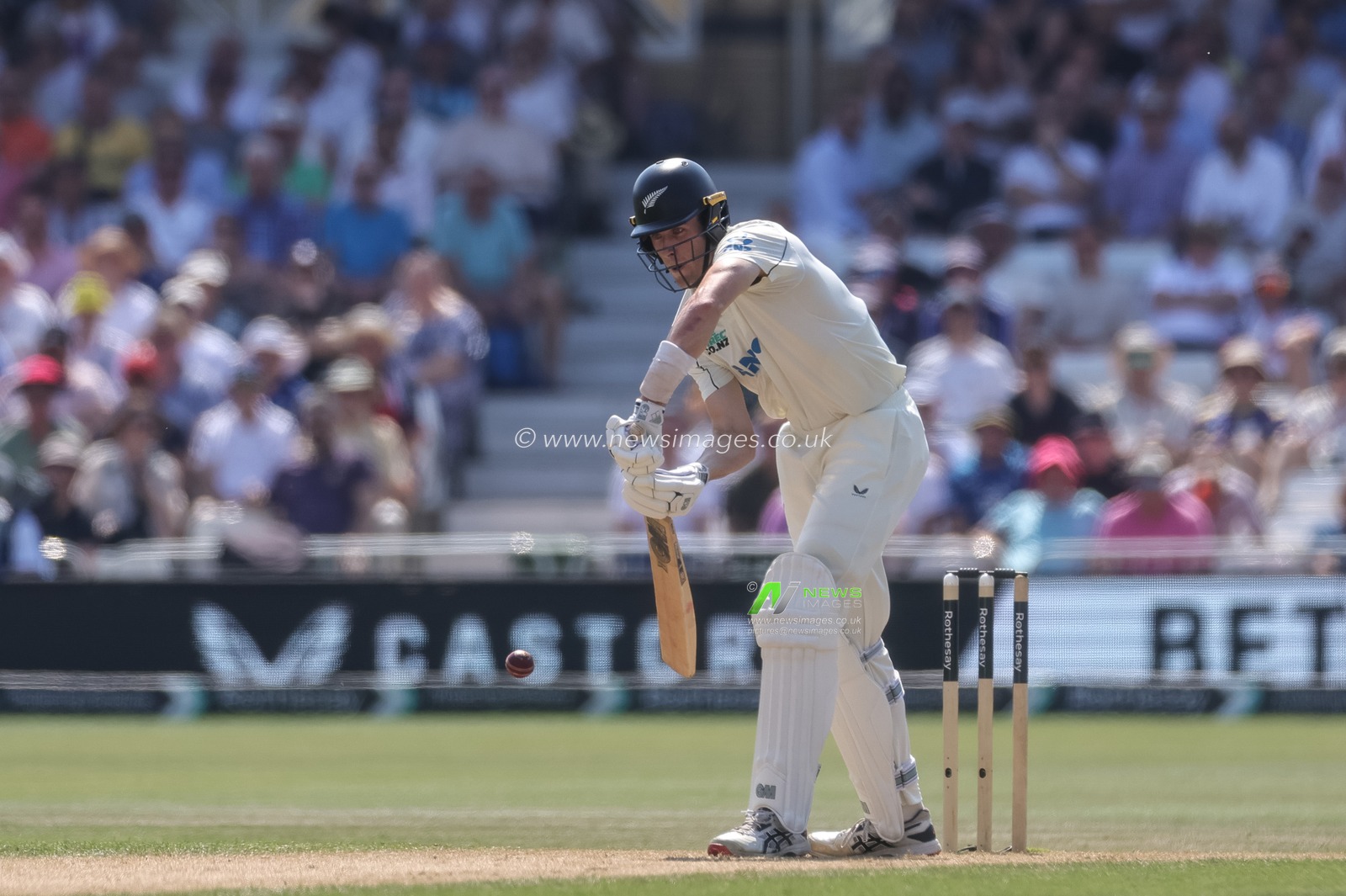 Will O'Rourke of New Zealand in batting action during the 3rd Rothesay Test Match Day 2 match England vs New Zealand at Trent Bridge, Nottingham, United Kingdom on 26 June 2026

(Photo by Mark Cosgrove/News Images)