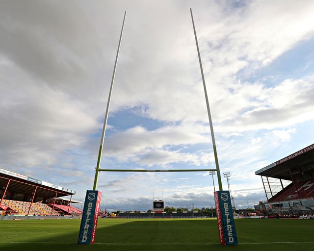 A general view of Sewell Group Craven Park before the Betfred Super League round 27 match Hull KR vs Warrington Wolves at Sewell Group Craven Park, Kingston upon Hull, United Kingdom, 18th September 2025(Photo by Sam Eaden/News Images)