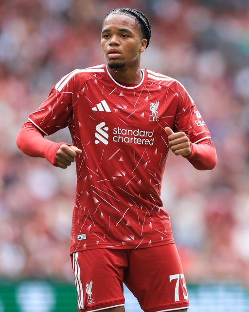 Rio Ngumoha of Liverpool during the pre-season friendly match Liverpool vs Monaco at Anfield, Liverpool, United Kingdom on 09 August 2026

(Photo by Jorge Horsted/News Images)