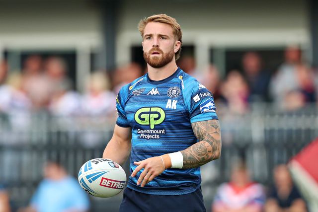 Adam Keighran of Wigan Warriors before the Betfred Super League round 15 match Wakefield Trinity vs Wigan Warriors at DIY Kitchens Stadium, Wakefield, United Kingdom, 20th June 2025

(Photo by Sam Eaden/News Images)
