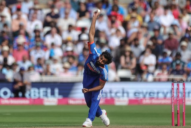 Prince Yadav of India delivers the ball during the Third Vitality T20 International match England vs India at Trent Bridge, Nottingham, United Kingdom on 07 July 2026

(Photo by Mark Cosgrove/News Images)