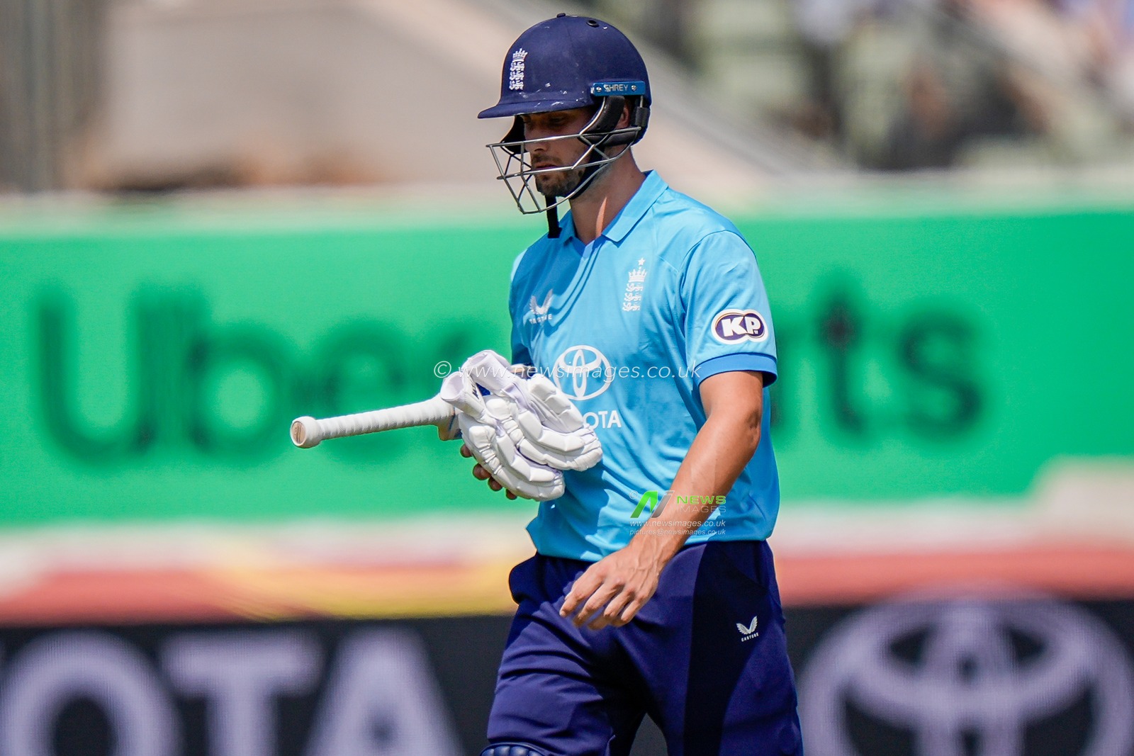 Will Jacks of England walks off after he edges the ball and is caught out by KL Rahul of India during the 1st Metro Bank ODI match England vs India at Edgbaston, Birmingham, United Kingdom on 14 July 2026

(Photo by Maynard Manyowa/News Images)
