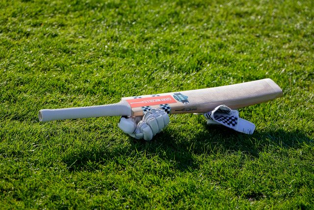 A general view of a bat and gloves laid out at the boundary during the England Women v New Zealand 1st Vitality IT20 match at The Central Co-Op County Ground, Derby, United Kingdom on 20 May 2026

(Photo by Maynard Manyowa/News Images)