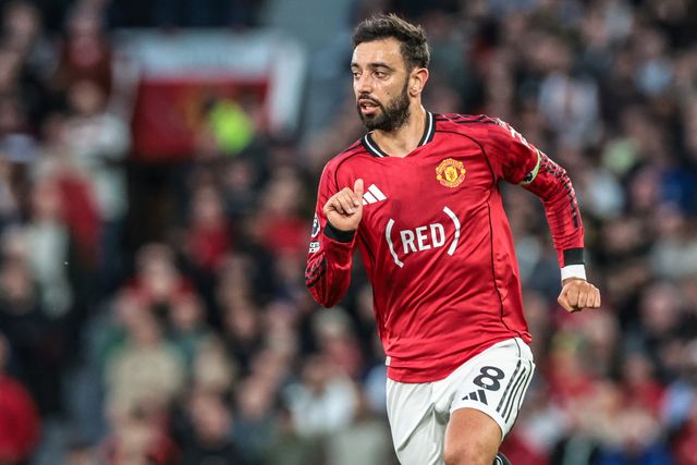 Bruno Fernandes of Manchester United during the Premier League match Manchester United vs Brentford at Old Trafford, Manchester, United Kingdom on 27 April 2026

(Photo by Mark Cosgrove/News Images)