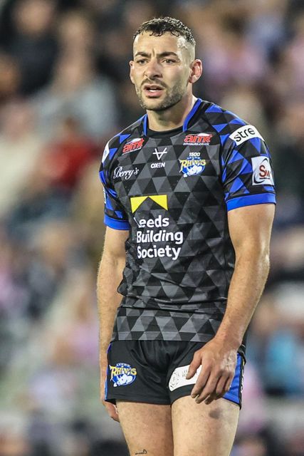 Jake Connor of Leeds Rhinos during the Betfred Super League round 21 match Leigh Leopards vs Leeds Rhinos at Leigh Sports Village, Leigh, United Kingdom, 7th August 2025

(Photo by Alfie Cosgrove/News Images)