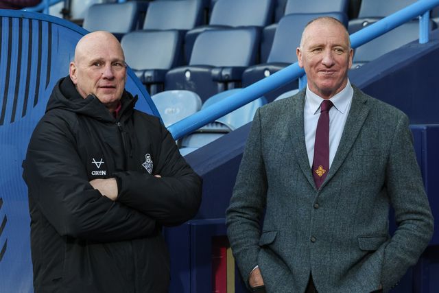 Andy Kelly, Huddersfield Giants Director of Rugby & Head of Youth performance and Ralph Rimmer OBE and Huddersfield Giants Director For Change during the Betfred Super League round 8 match Huddersfield Giants vs Leeds Rhinos at Accu Stadium, Huddersfield, United Kingdom on 17 April 2026

(Photo by Mark Cosgrove/News Images)