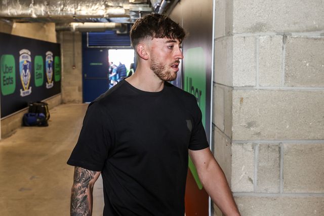 Toby King of Warrington Wolves arrives during the Betfred Super League round 5 match Warrington Wolves vs Castleford Tigers at The Halliwell Jones Stadium, Warrington, United Kingdom on 21 March 2026

(Photo by Alfie Cosgrove/News Images)