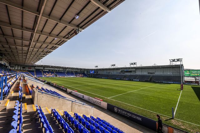 A general view of Halliwell Jones Stadium ahead of the Betfred Super League round 5 match Warrington Wolves vs Castleford Tigers at The Halliwell Jones Stadium, Warrington, United Kingdom on 21 March 2026

(Photo by Alfie Cosgrove/News Images)