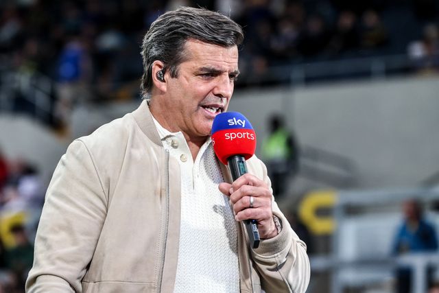 Sky Sports Rugby League presenter Brian Carney during the Betfred Super League round 10 match Leeds Rhinos vs Wakefield Trinity at AMT Headingley Stadium, Leeds, United Kingdom on 01 May 2026

(Photo by Alfie Cosgrove/News Images)