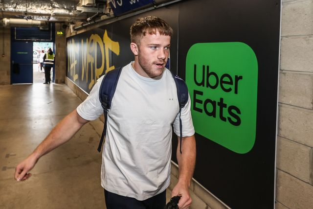 Luke Thomas of Warrington Wolves arrives during the Betfred Super League Round 24 match Warrington Wolves vs Salford Red Devils at Halliwell Jones Stadium, Warrington, United Kingdom, 29th August 2025

(Photo by Alfie Cosgrove/News Images)