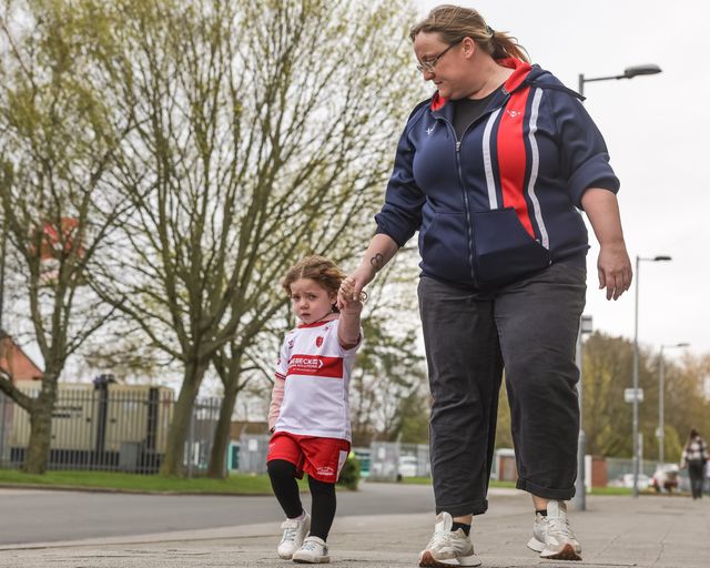 Hull KR fans arrive during the Betfred Super League round 7 match Hull KR vs Hull FC at Sewell Group Craven Park, Hull, United Kingdom on 03 April 2026

(Photo by Mark Cosgrove/News Images)