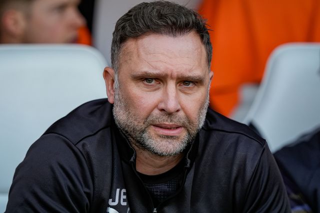 John Eustace manager of Derby County looks on during the Sky Bet Championship match Derby County vs Stoke City at Pride Park Stadium, Derby, United Kingdom on 06 April 2026

(Photo by Maynard Manyowa/News Images)
